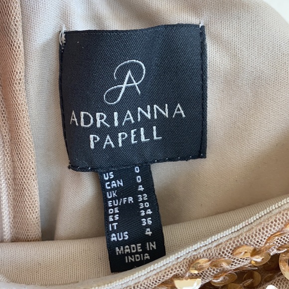 Adrianna Papell: Gold Sequence Dress - Picture 6 of 7